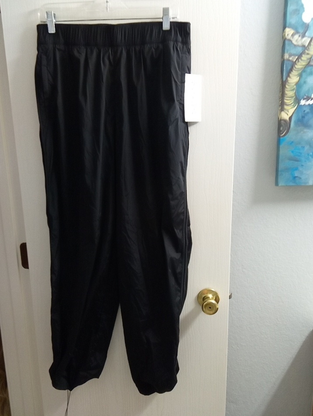 Athleta Black Lightweight Jogger Pants with Drawstring